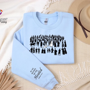 Woman Touches Jesus Shirt, Christian Faith Shirt, Inspirational Jesus Shirt, Bible Verse Sweatshirt, Religious Shirt, Nativity Scene Shirt