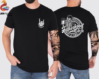 Funny Fatherhood Shirt, Dad Shirt, Fathers Day Shirt, Gift For Dad, Dad Joke Shirt, Trendy Back and Front Shirt, Skeleton Dad Shirt, Dad Tee