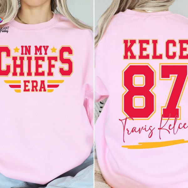 In My Chiefs Era Travis Kelce Sweatshirt, Football Chiefs Jersey Shirt, Travis Kelce Swift Shirt, Travis Kelce Football NFL Shirt