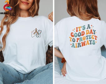 It's A Good Day To Protect Airways Shirt, Respiratory Therapist Shirt, Respiratory Nurse Gift, Lung Therapist Shirt, Respiratory Nurse Gift