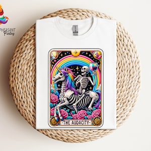 The Audacity Tarot Card Shirt, Funny Tarot Card Shirt, Skeleton Tarot Card Shirt, Tarot Lover Tee, Funny Shirt, Gift For Her, Mystical Shirt