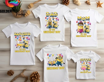 Family Matching Birthday Party Shirt, Funny  Character Shirt, Family Birthday Shirt, Lover Shirt, Kids Birthday Party Shirt