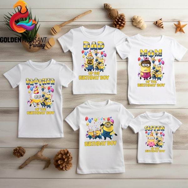 Family Matching Birthday Party Shirt, Funny  Character Shirt, Family Birthday Shirt, Lover Shirt, Kids Birthday Party Shirt