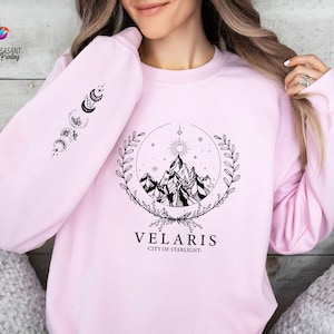 Velaris City Of Starlight  Sweatshirt, Velaris Shirt, The Night Court Shirt, SJM Sweater, City of Starlight, ACOTAR Shirt, SJM Shirt