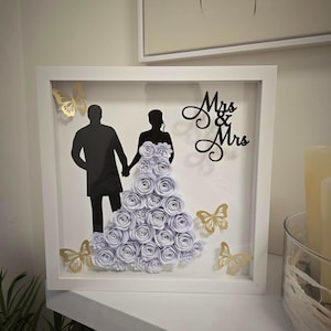 Wedding Gift, shadow box frame