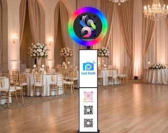 iPad photo booth. Photobooth. Metal photo booth. Folding photo booth. Led ring booth. Photo booth for sale.