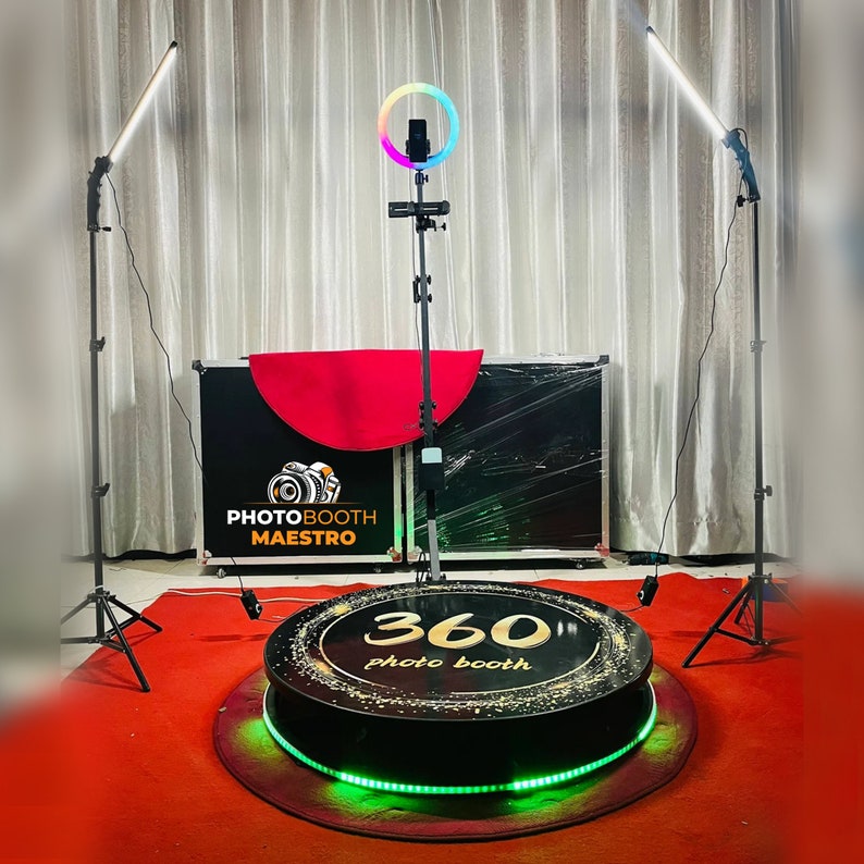 360 Photo booth. 360 Video booth. Automatic 360 spinner. 360 Booth video. 360 Photobooth. 360 Machine image 1