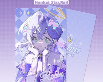Honkai Star Rail Robin HSR Holographic Photocard & Print