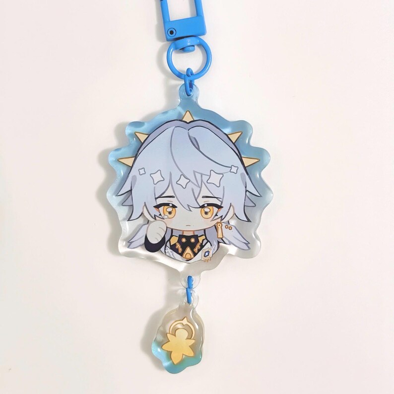 Honkai Star Rail Aventurine, Dan Heng, Sunday, Phainon HSR Acrylic Keychain & Sticker image 7