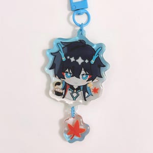 Honkai Star Rail Aventurine, Dan Heng, Sunday, Phainon HSR Acrylic Keychain & Sticker image 5
