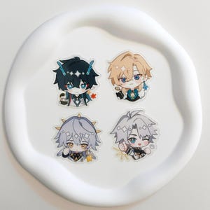 Honkai Star Rail Aventurine, Dan Heng, Sunday, Phainon HSR Acrylic Keychain & Sticker image 3