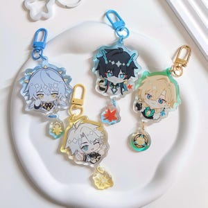 Honkai Star Rail Aventurine, Dan Heng, Sunday, Phainon HSR Acrylic Keychain & Sticker image 9