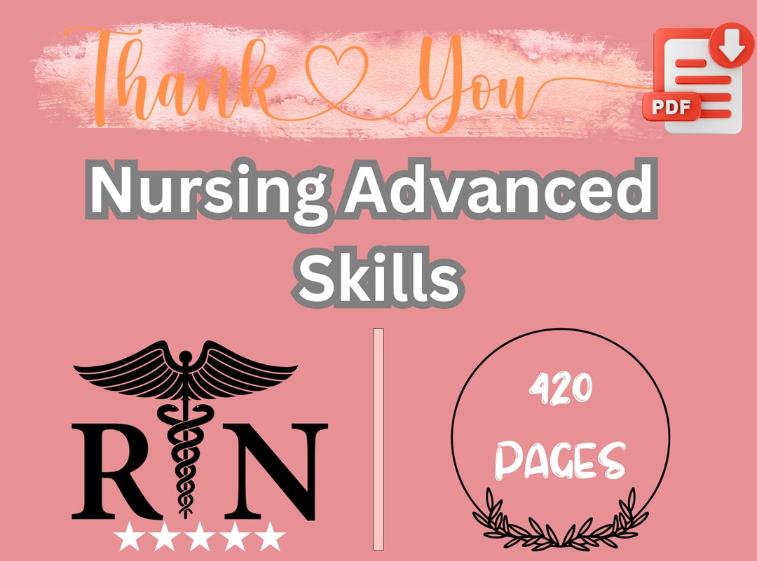 Nursing Advanced Skills Open Resources for Nunrsing OPEN RN Etsy