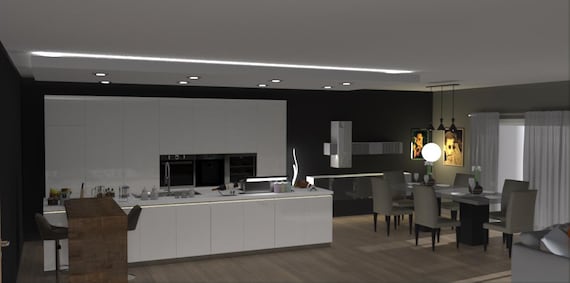 kitchen interior design,Kitchen Design, 3D Render, Modern House Plan, Design Services, , Interior Design,  Kitchen 3D Rendering