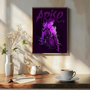 Solo Leveling Poster, Solo Leveling Art, Jinwoo Designs, Anime Art Decor, Anime Wall Art, Home Decoration, Gift for Anime fan, Matter Poster