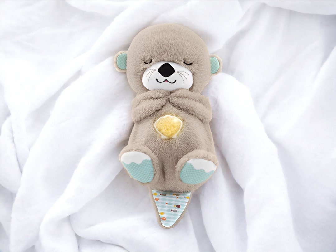 Peluche loutre qui respire, peluche loutre, peluche ours qui respire, calmant, apaisant, loutre