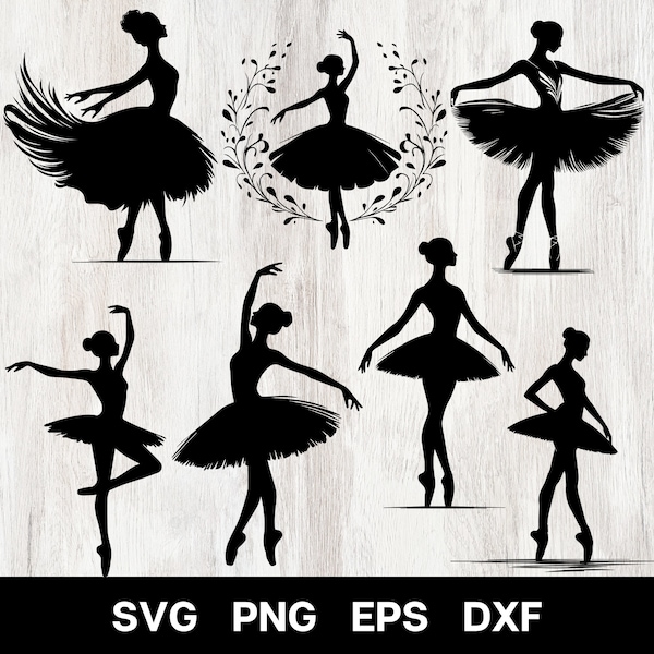 Ballerina svg, Ballet Dancer svg, Ballerina svg Bundle, Ballerina Clipart, Dancer svg, Ballerina Silhouette.