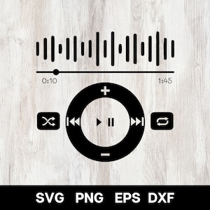 Reproductor de música Svg, Spotify Png, Control de audio Botones
