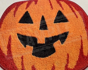 Pumpkin Rug, Halloween Rug, Tufted Look Rug, Halloween Decor, Gift For Halloween, Rugs For Living Room, Non Slip Rug, Home Decor Carpet