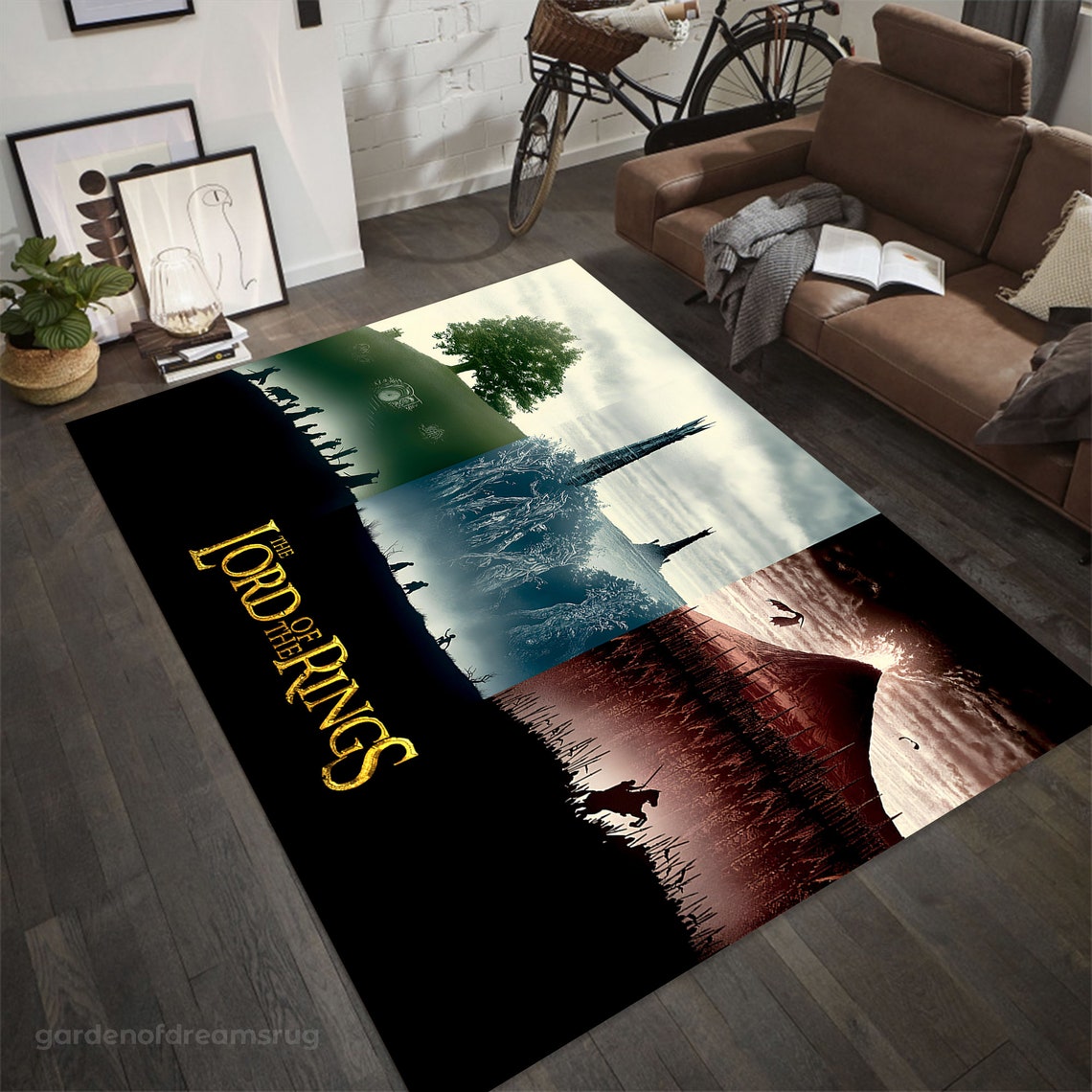 Lord of Rings Rug, Legend Rug, Movie Rug, Gift Rug, Kids Room Rug ...