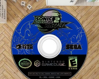 Alfombra de Sonic Adventure 2 Battle CD, Sonic, alfombra de Sonic, alfombra de Sonic Adventure 2, Sonic Chao, Sonic Adventure 2, alfombra de Shadow the Hedgehog, alfombra personalizada