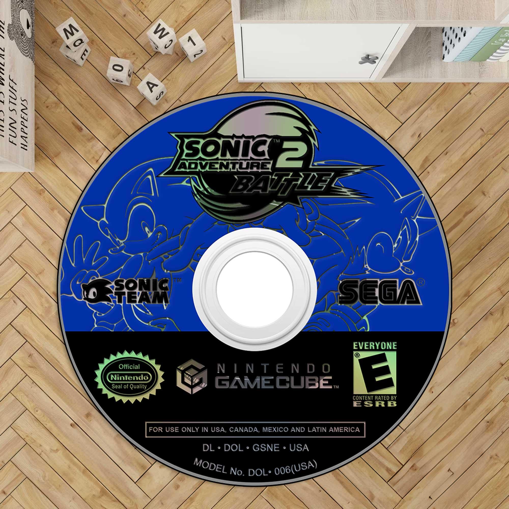 Sonic Adventure 2 Battle CD Rug, Sonic, Sonic Rug, Sonic Adventure