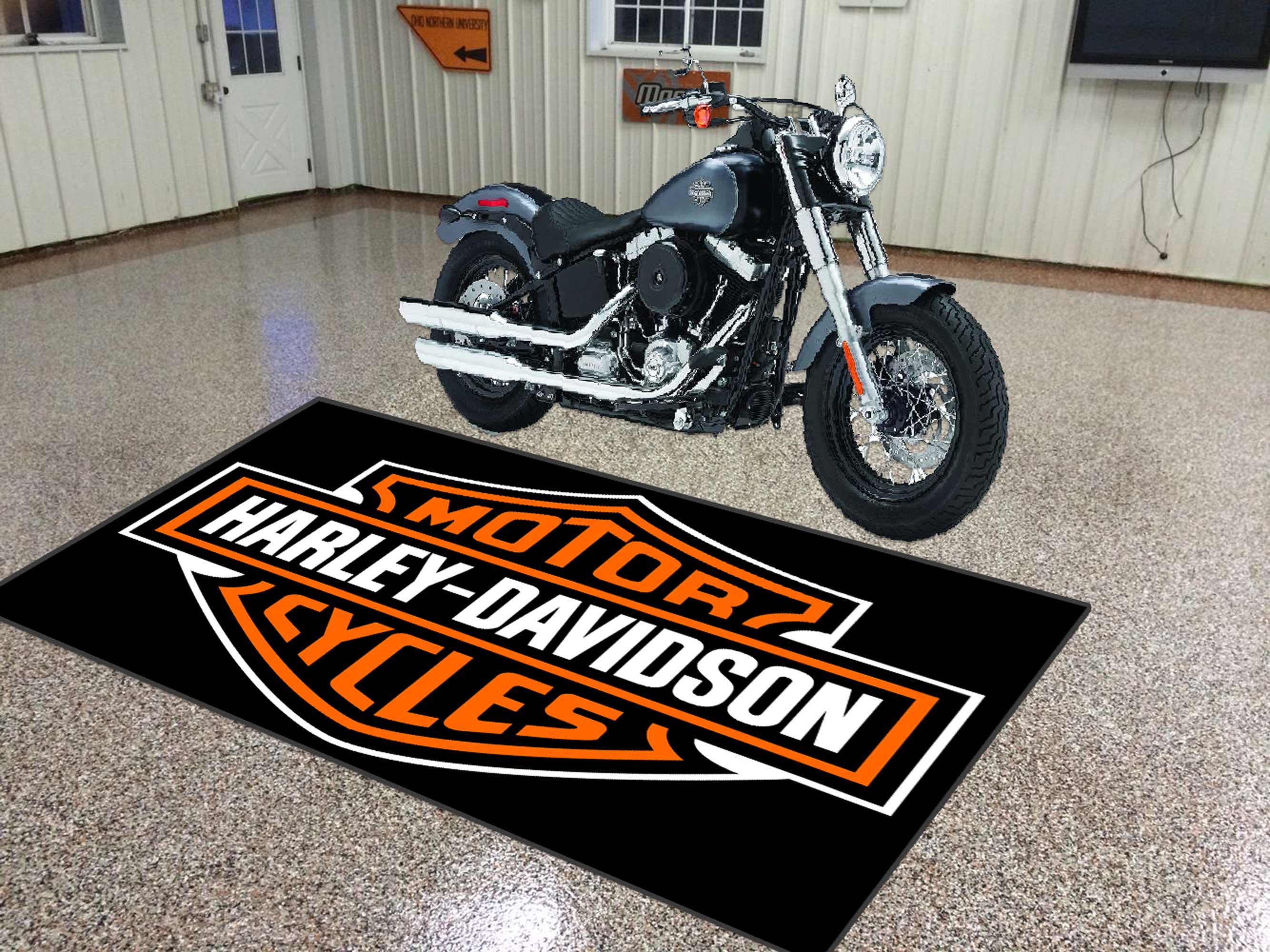Harley rug, Harley mat,Harley-Davidson rug,Harley-Davidson mat,Motorcycle mat,Davidson mat,Harley-Davidson mat, Garage mat,custom harley rug