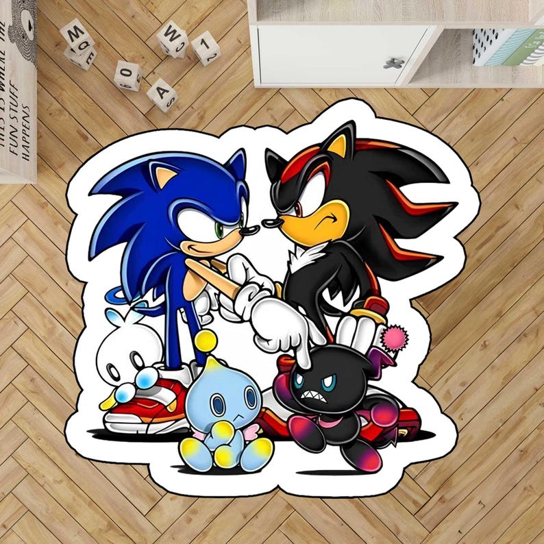 Sonic Shadow Rug Sonic Adventure 2 Battle CD Rug, Sonic, Sonic Rug, Sonic Adventure 2 ...