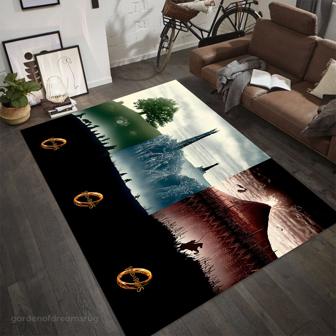 Lord of Rings Rug, Legend Rug, Movie Rug, Gift Rug, Kids Room Rug ...