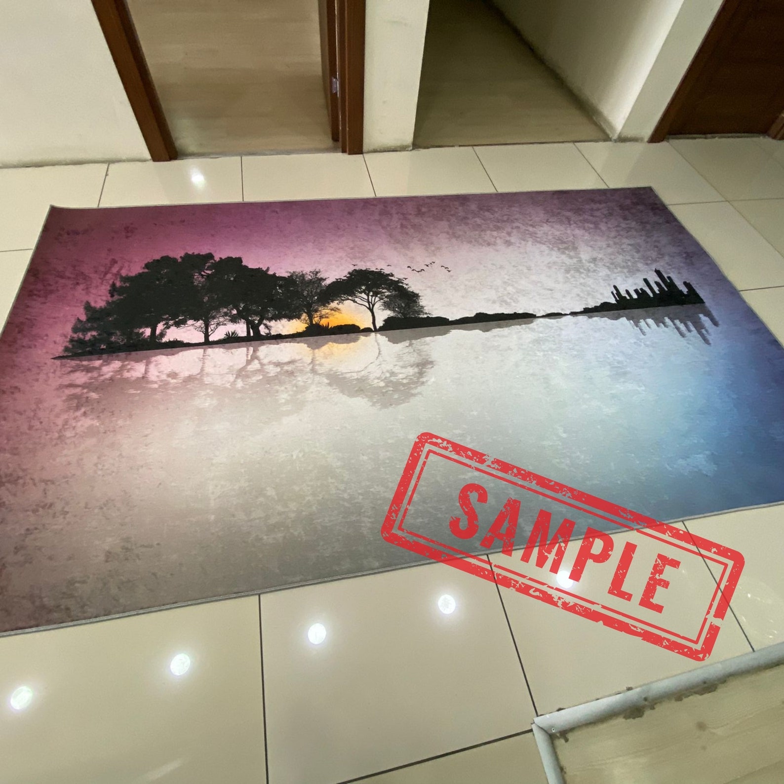 Wicker Look Rug, Wicker Style Rug, Shape Cut Rug, Non Slip Rug, Gift ...