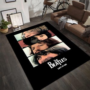 The Beatles, The Beatles Rug, The Beatles Gift, Music Rug, Area Rug, Fan Rug, For Living Room Rug, Anti Slip Rug, Customized Rug, Gift Rug