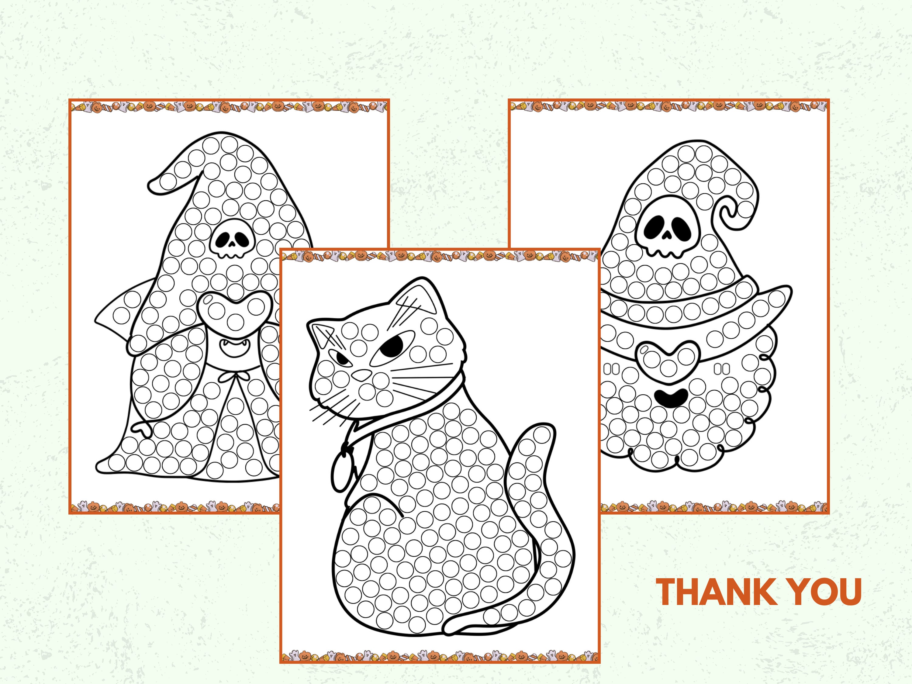 Halloween Dot Marker Pages Kids Coloring Printables Do a Dot Activity