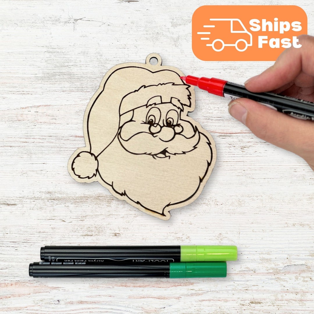 DIY Ornament Painting Kit With 6 Unique Holiday Designs Craft Etsy