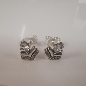pandora silver earrings classic wishes