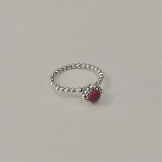 Pandora Garnet January Birthstone Ring Ale 925