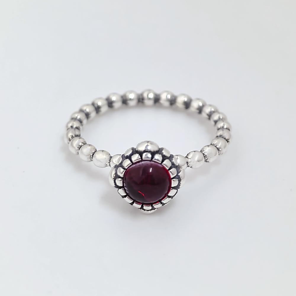 July Birthstone Ring Pandora Ring With Red Stone Pandora May