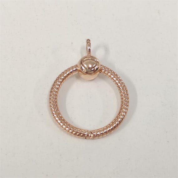 Pandora Rose Gold O Pendant Moment Charm Holder