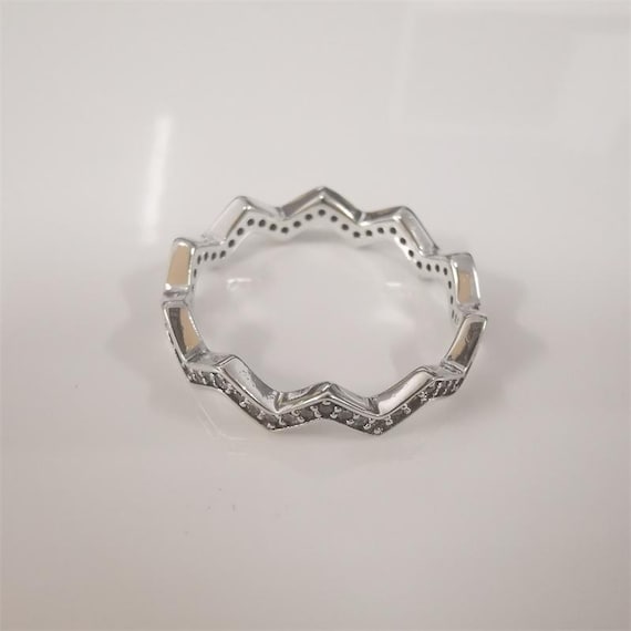 Genuine Pandora Pandora Zigzag Ring NEW Authentic PANDORA Rose