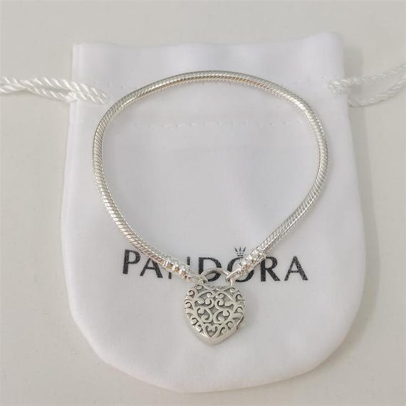 Pandora Regal Heart Padlock Bracelet