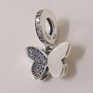 Pandora Sterling Silver Fluttering Butterflies Pendant