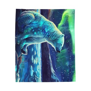 Pattern Print Polar Bear Blanket
