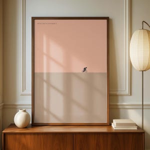 Arte mural de ciclismo: Póster de coordenadas del Tour de Francia/ Ilustración ciclista/ Arte moderno de bicicletas para ciclistas/ Rosa