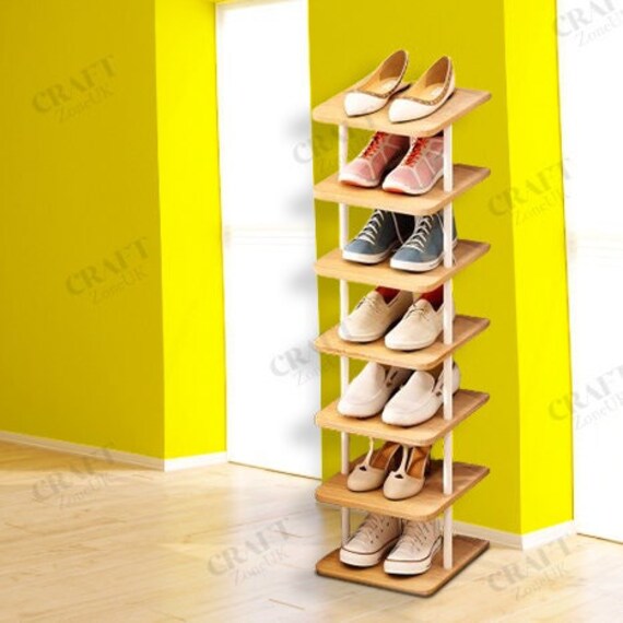Etagère chaussures verticale en bois