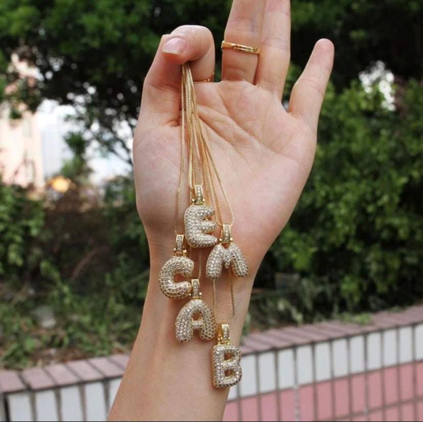 Gold Bubble Necklace - Etsy