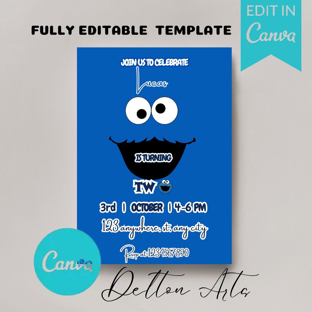 Editable Elmos World Birthday Invitation, Printable Elmo Birthday ...