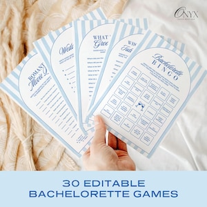 Last Toast on the Coast Bachelorette Party Game Template Editable Bachelorette Games Bundle Bridal Shower Game Hen Party Games Printable