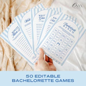 Last Toast on the Coast Bachelorette Party Game Template Editable Bachelorette Games Bundle Bridal Shower Game Hen Party Games Printable
