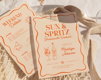 Inbjudan och resplan för Sun and Spritz-svenskafesten Aperol Spritz-svenskafesten Tropisk sommarstrandsvenska