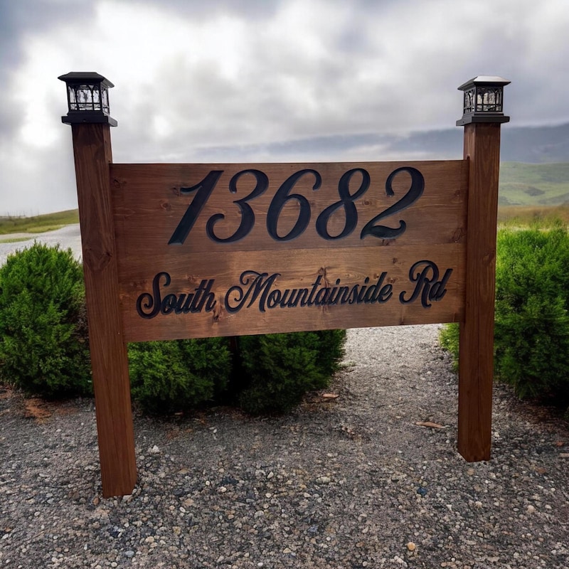 Address Sign Post - Etsy