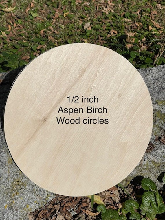 1/2 Inch Birch Wood Rounds 